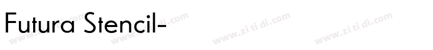 Futura Stencil字体转换